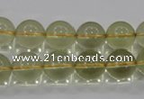CLQ53 15.5 inches 12mm round natural lemon quartz beads wholesale