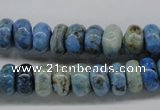 CLR202 15.5 inches 6*10mm rondelle larimar gemstone beads