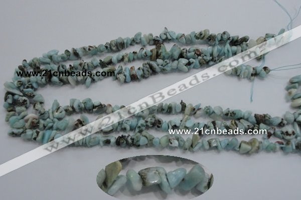 CLR30 15.5 inches natural larimar gemstone chip beads wholesale