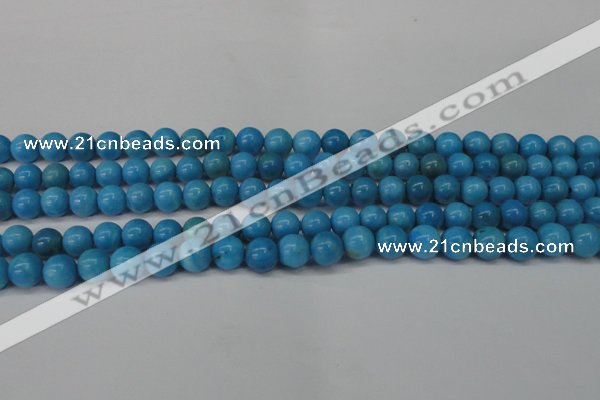 CLR400 15.5 inches 4mm round dyed larimar gemstone beads