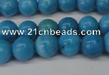 CLR401 15.5 inches 6mm round dyed larimar gemstone beads