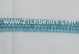CLR70 15.5 inches 6mm round imitation larimar beads wholesale