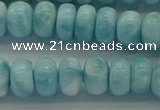 CLR80 15.5 inches 5*8mm rondelle natural larimar gemstone beads