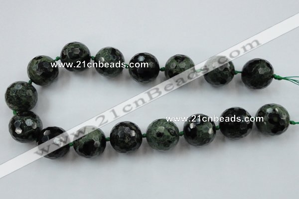 CLS107 15.5 inches 25mm faceted round kambaba jasper beads