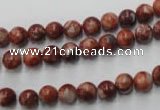 CMA201 15.5 inches 6mm round red malachite beads wholesale