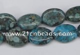 CMB47 15.5 inches 12*16mm oval dyed natural medical stone beads