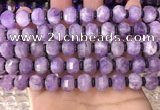 CME301 15.5 inches 8*11mm - 9*12mm pumpkin lavender amethyst beads