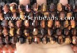 CME306 15.5 inches 8*11mm - 9*12mm pumpkin tiger eye beads