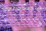 CME321 15.5 inches 9*11mm - 10*12mm pumpkin white crystal beads