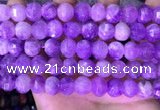 CME323 15.5 inches 9*11mm - 10*12mm pumpkin lavender amethyst beads