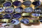 CME508 12 inches 18*28mm - 20*30mm flat teardrop amethyst beads
