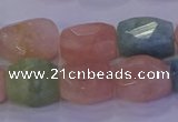 CMG230 15.5 inches 12*16mm - 13*18mm faceted nuggets morganite beads