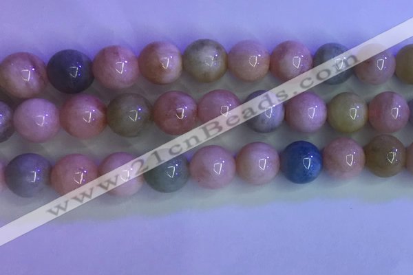 CMG374 15.5 inches 11mm round natural morganite beads wholesale