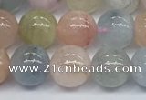 CMG392 15.5 inches 8mm round morganite gemstone beads