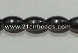 CMH147 15.5 inches 6*9mm rice magnetic hematite beads wholesale