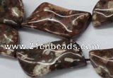 CMI05 15.5 inches 20*40mm wavy marquise mica quartz beads wholesale