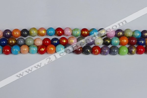 CMJ1011 15.5 inches 6mm round mixed Mashan jade beads wholesale