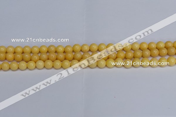 CMJ304 15.5 inches 8mm round Mashan jade beads wholesale