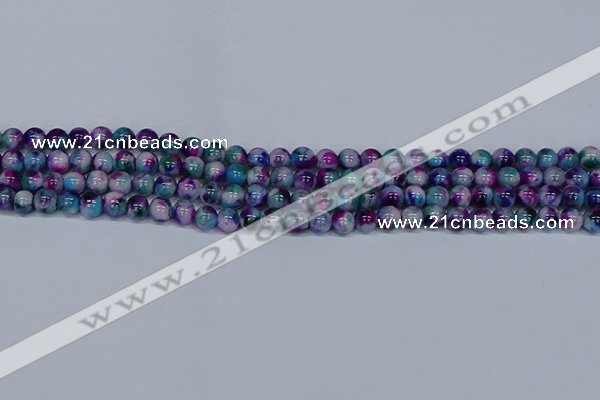 CMJ408 15.5 inches 6mm round rainbow jade beads wholesale