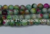CMJ414 15.5 inches 4mm round rainbow jade beads wholesale