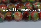 CMJ424 15.5 inches 10mm round rainbow jade beads wholesale