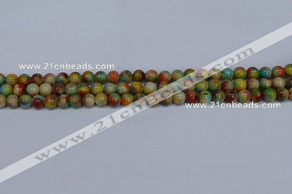 CMJ500 15.5 inches 8mm round rainbow jade beads wholesale