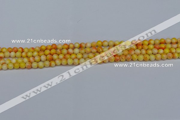 CMJ505 15.5 inches 4mm round rainbow jade beads wholesale