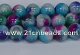 CMJ612 15.5 inches 8mm round rainbow jade beads wholesale