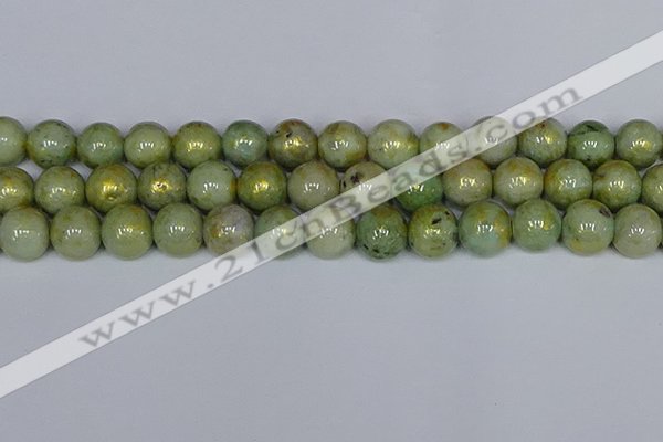 CMJ983 15.5 inches 10mm round Mashan jade beads wholesale