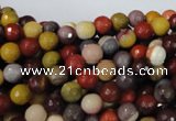 CMK211 15.5 inches 6mm faceted round mookaite gemstone beads