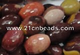 CMK46 15.5 inches 13*18mm faceted rice mookaite beads wholesale
