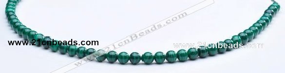 CMN03 A grade round 5mm natural malachite beads Wholesale
