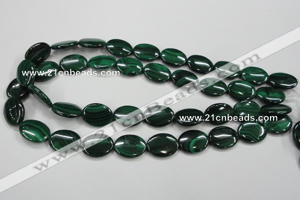 CMN436 15.5 inches 15*20mm oval natural malachite beads wholesale