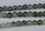 CMO02 15.5 inches 6mm round moss quartz beads wholesale