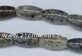 CMO10 15.5 inches 10*20mm rice moss quartz beads wholesale