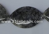 CMO24 15.5 inches 25*35mm marquise moss quartz beads wholesale