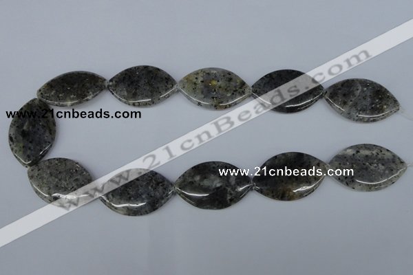 CMO24 15.5 inches 25*35mm marquise moss quartz beads wholesale