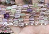 CMQ505 15.5 inches 8*10mm rectangle colorfull quartz beads wholesale