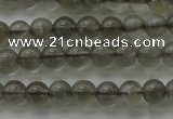 CMS1070 15.5 inches 4mm round grey moonstone beads wholesale