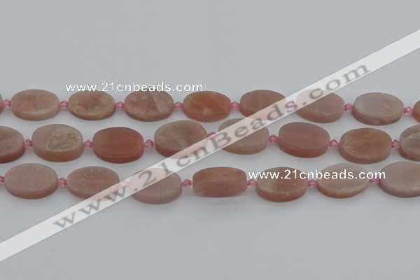 CMS1148 15.5 inches 15*22mm oval moonstone gemstone beads