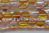 CMS1531 15.5 inches 6mm round synthetic moonstone beads wholesale
