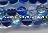 CMS1583 15.5 inches 10mm round synthetic moonstone beads wholesale