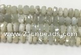 CMS1768 15.5 inches 6*10mm - 8*11mm faceted tyre moonstone beads