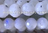 CMS1855 15.5 inches 6mm faceted round white moonstone beads wholesale