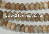 CMS518 15.5 inches 4*8mm rondelle moonstone beads wholesale