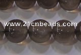 CMS860 15.5 inches 10mm round A grade natural black moonstone beads