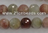 CMS873 15.5 inches 12mm faceted round moonstone gemstone beads