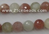 CMS881 15.5 inches 12mm faceted round moonstone gemstone beads