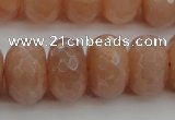 CMS952 15.5 inches 8*12mm faceted rondelle A grade moonstone beads