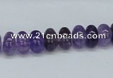 CNA109 15.5 inches 5*10mm rondelle natural amethyst beads wholesale
